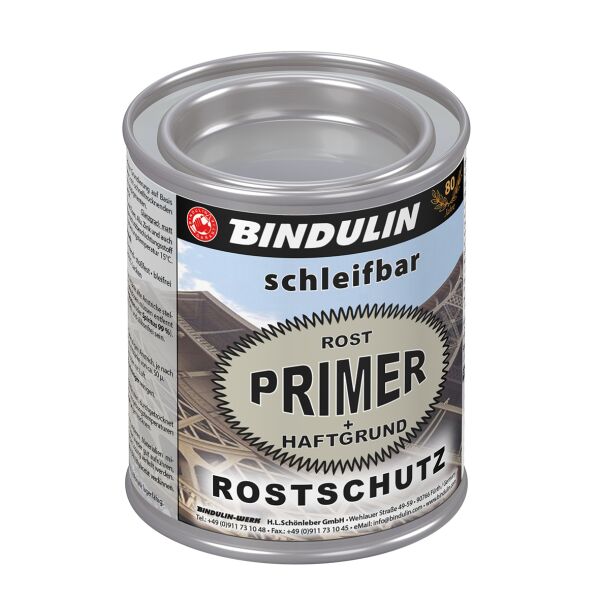 Bindulin Rost Primer, Rostschutz, mit Pinsel Farbe: grau, Inhalt: 125ml