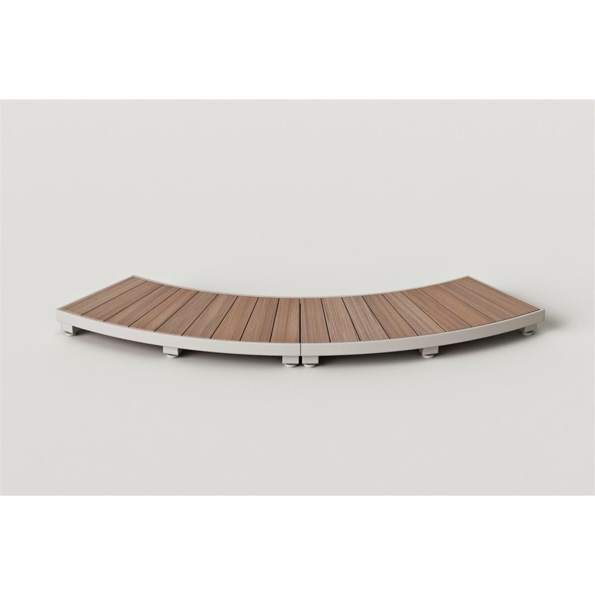 Einstieg aus Edelstahl & Stauseeholz für Softub Leg
