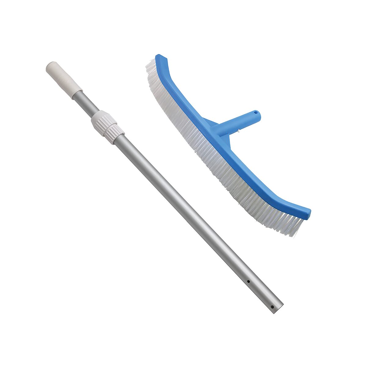 POWERHAUS24 Set Pool-Reinigungs-Bürste 45 cm & Tele