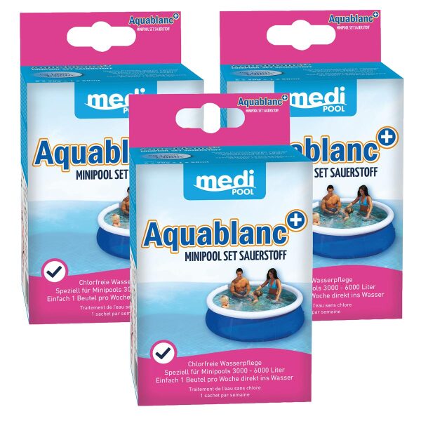 mediPOOL Aquablanc Mini Pool Set Sauerstoff 3x 320g