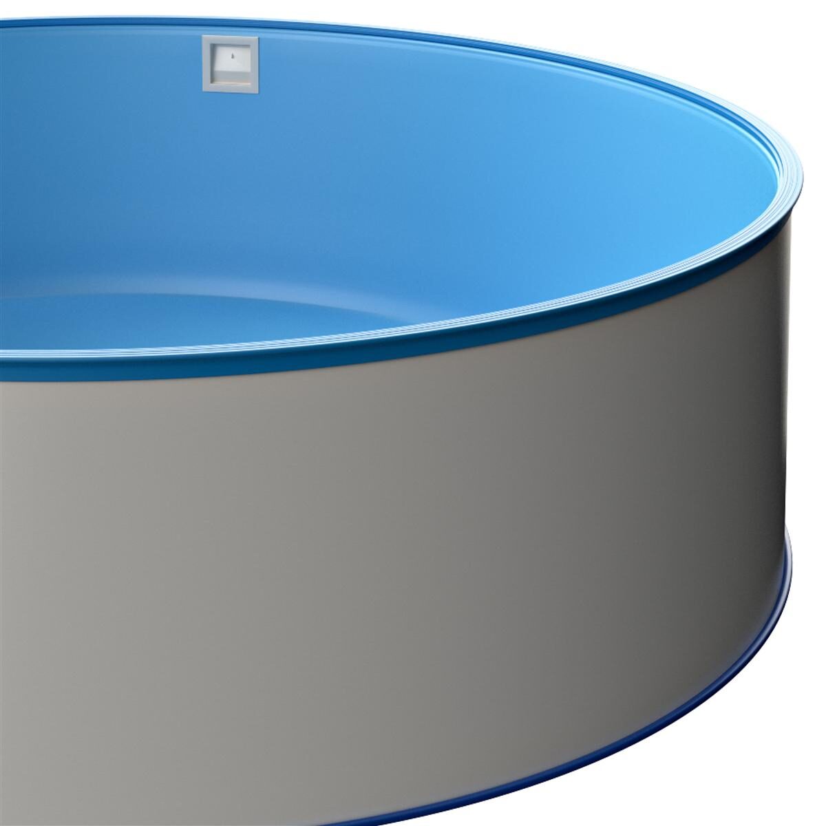 Runder Stahlwandpool Ø 5,00 x 1,2 box
