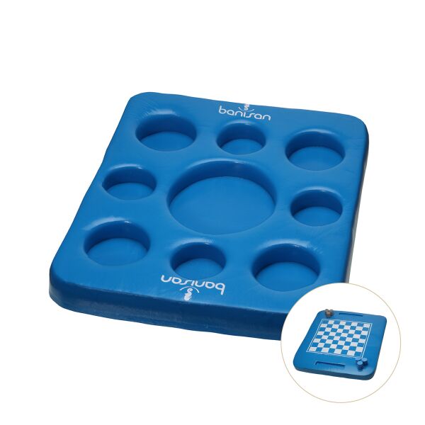 Schwimmendes Tablett für Pool & Whirlpool, 43 cm x 48 cm, Blau