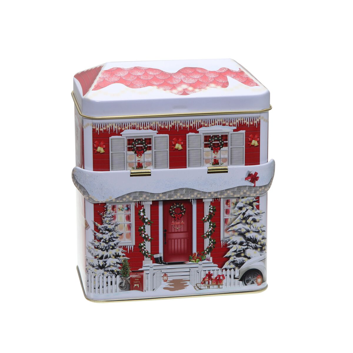Blechdose "Weihnachtliches Haus&quo box