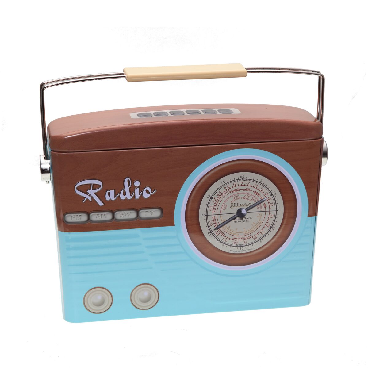 Blechdose in Retro-Stil "Radio", Deko & Aufbew