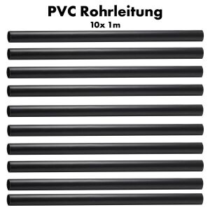 PVC Rohrleitung 10x 1 m D 50 mm zum Verkleben
