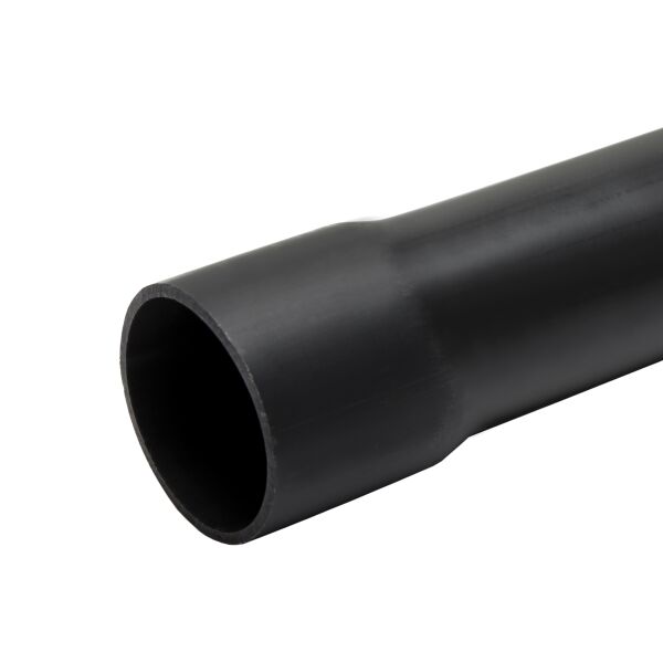 PVC Rohrleitung 1 m D 50 mm mit Muffe für 50 mm Rohr zum Verkleben