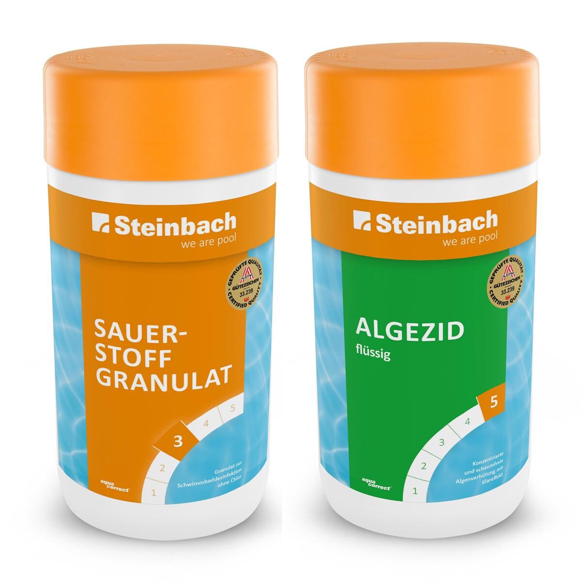 Set: Steinbach Sauerstoff-Granulat 1 kg & Algezid fl&uum