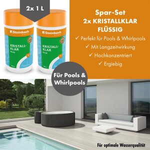 Set: Steinbach Kristallklar flüssig 2x 1 L