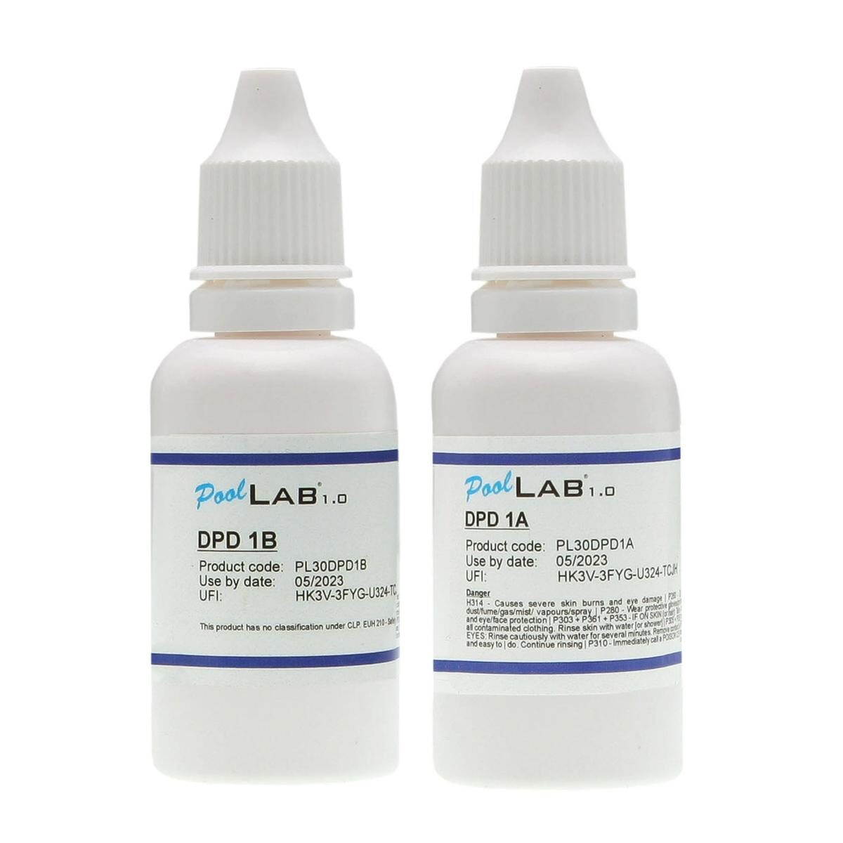 POWERHAUS24 PoolLAB flüssige Reagenzien DPD 1A + DPD 1B