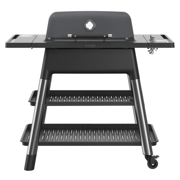 Everdure FORCE Gasgrill, 2 Hochleistungs-Brenner in O-Form, Farbe: Graphite