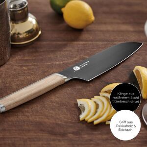 Everdure Premium Santoku-Messer, Chefserie, Klinge 159 mm