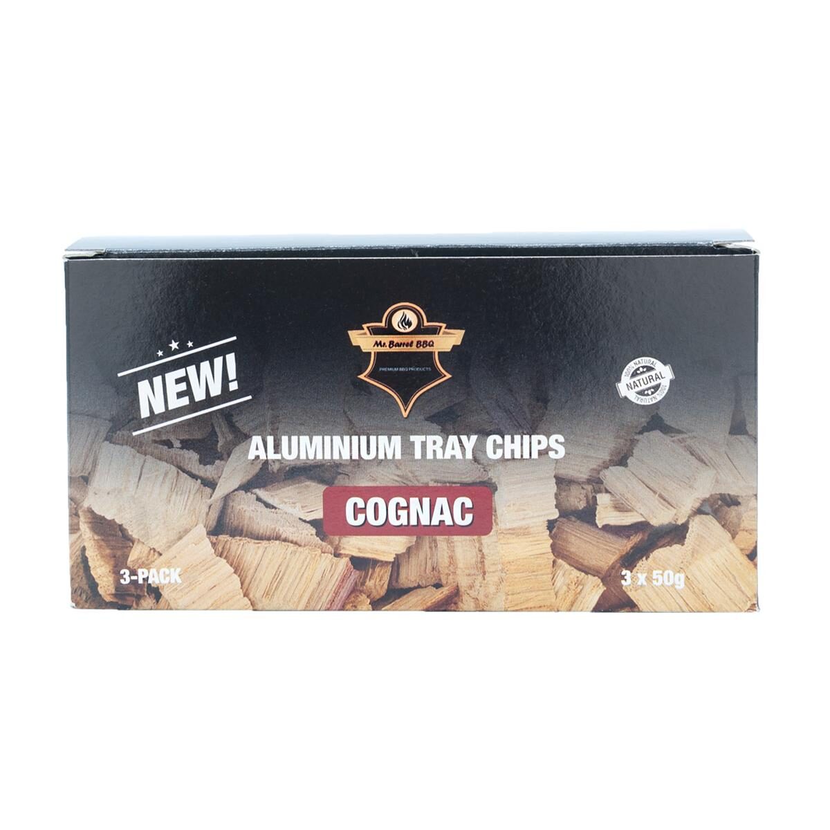 Räucherchips Cognac in der Aluschale 3x 50g, Gourmet-Qu
