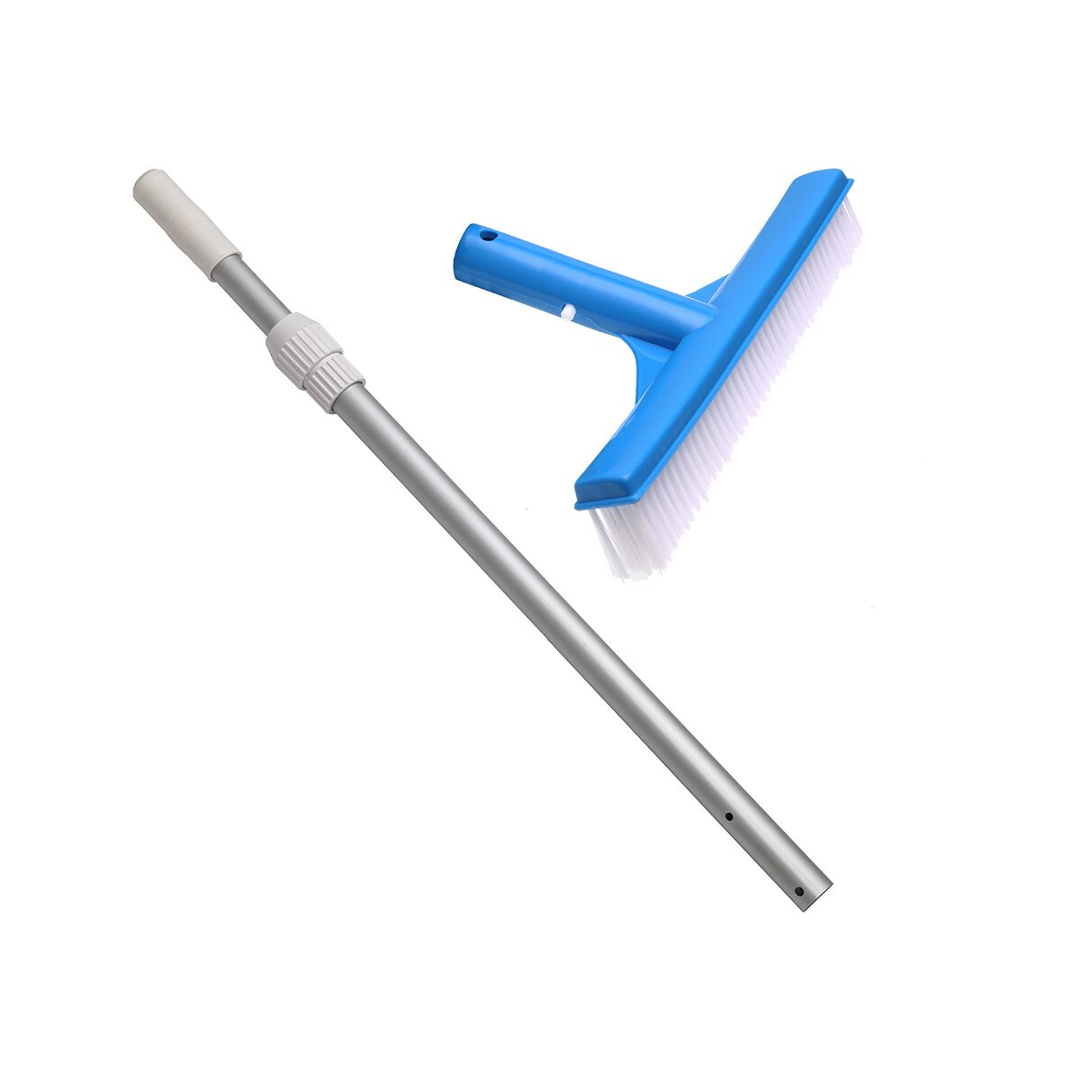 POWERHAUS24 Set Pool-Reinigungs-Bürste 25 cm & Tele