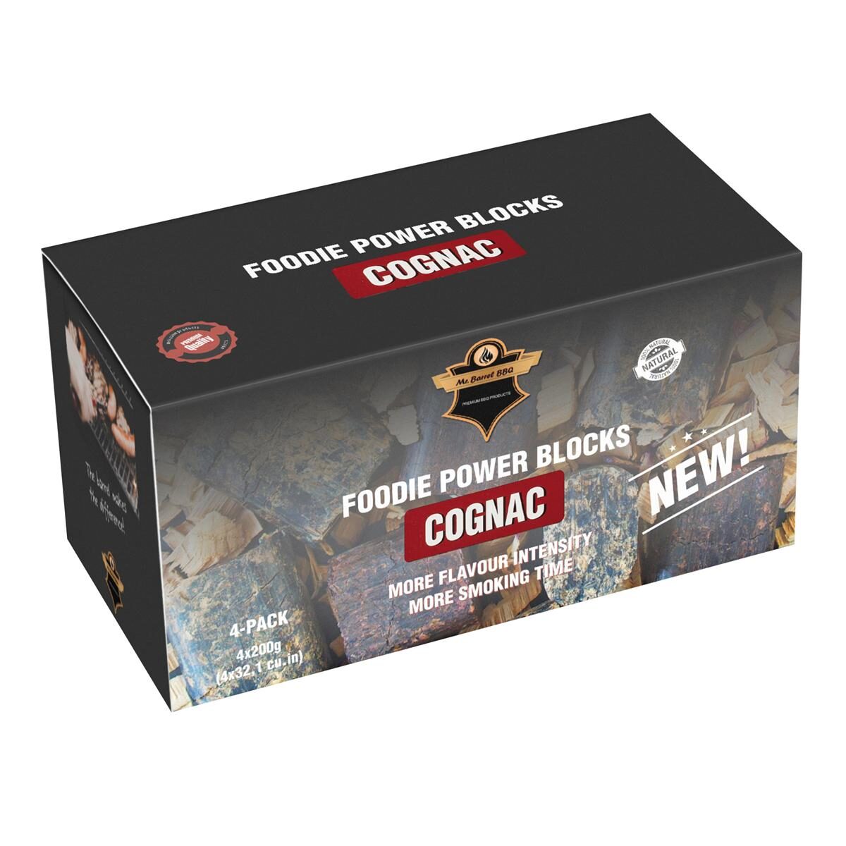Foodie Power Räucherblocks Cognac, Gourmet-Qualitä