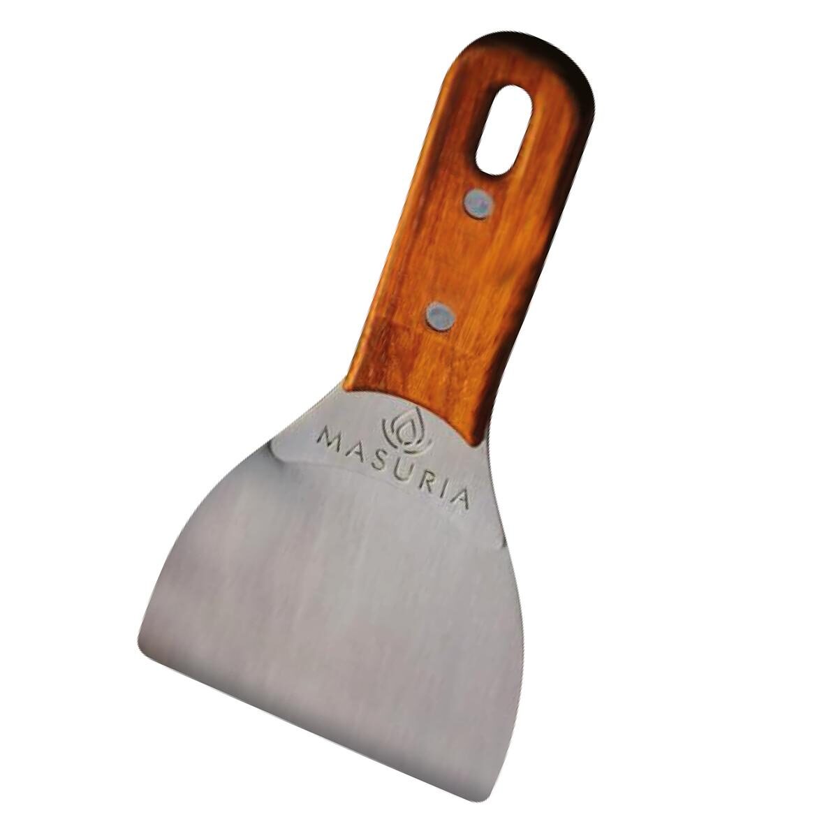 Masuria Multifunktion Grill-Spachtel aus Edelstahl mit Holzg
