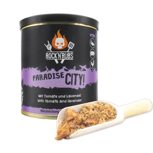 RockNRubs Paradise City - BBQ Rub - Gewürzzubereitung nicht nur zum Grillen, 140g