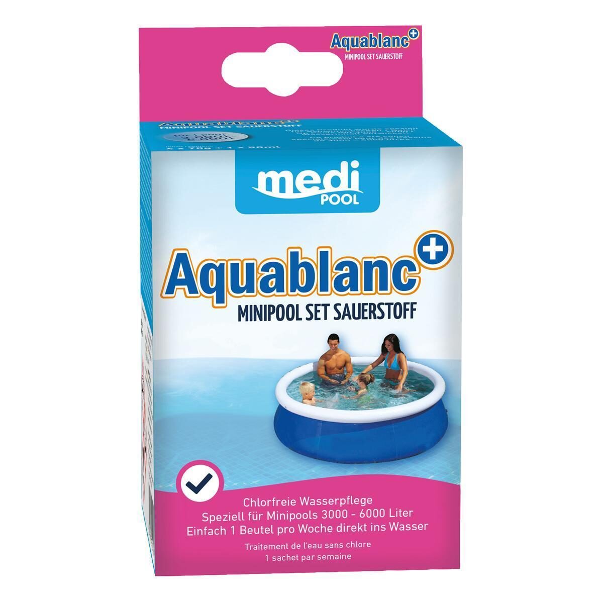mediPOOL Aquablanc Mini Pool Set Sauerstoff 320 g