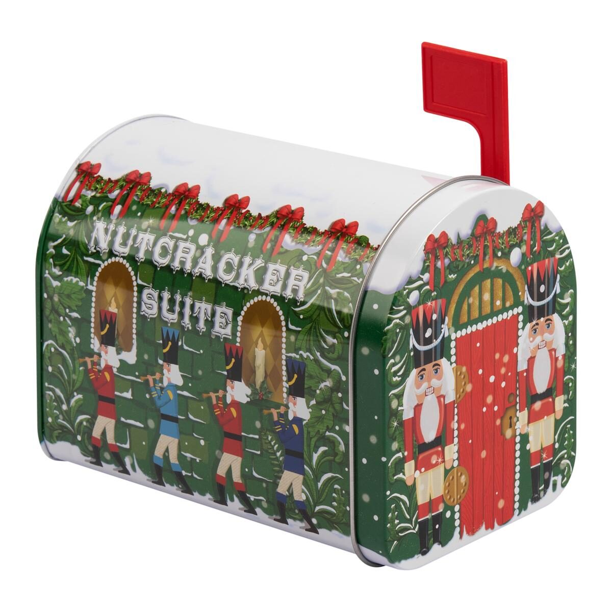 Blechdose Weihnachts Mail-Box grün, box