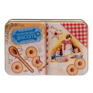 Mini-Blechdose Backbuch Homemade Biscuits,...