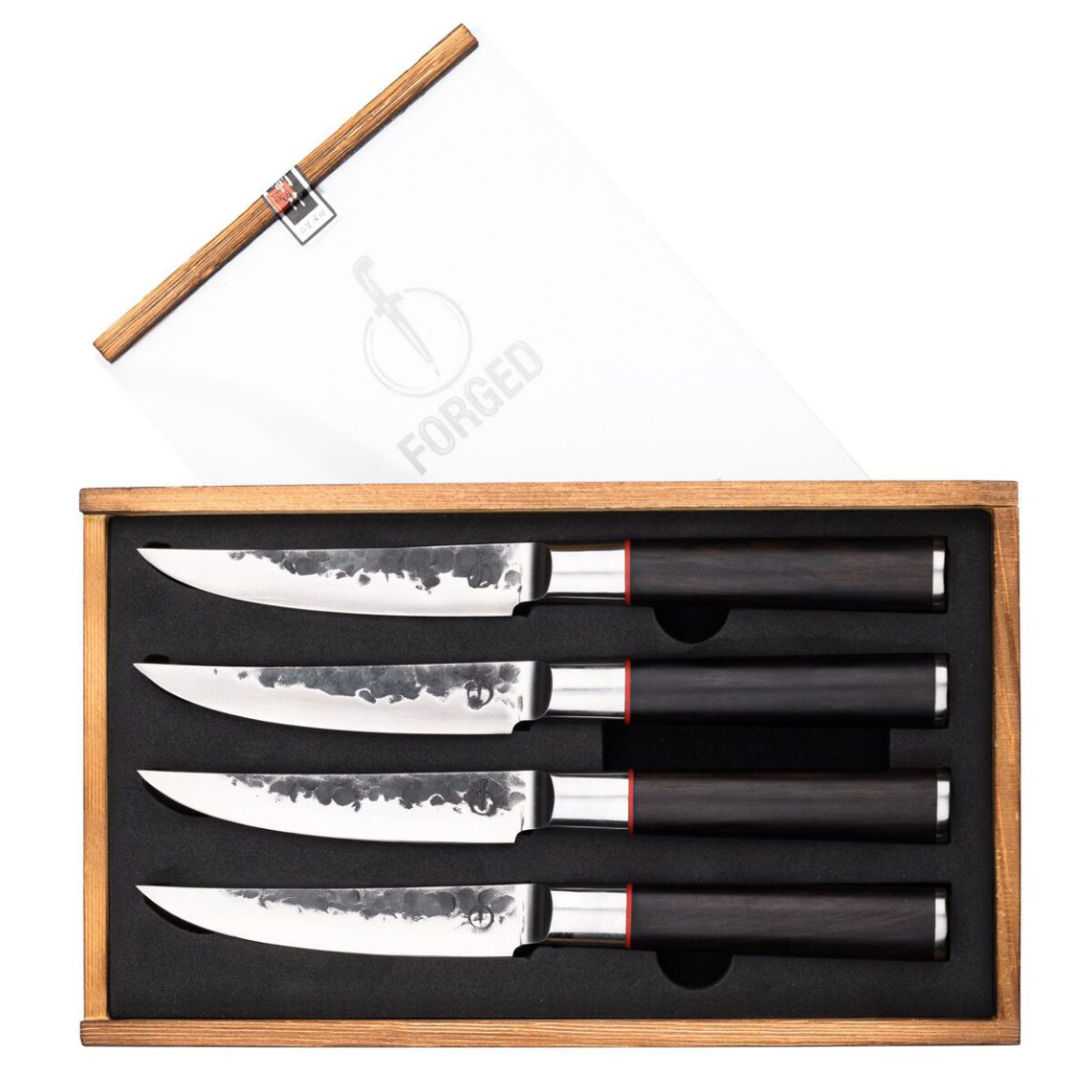 FORGED 4 handgeschmiedete Steakmesser in Geschenkbox Dalberg
