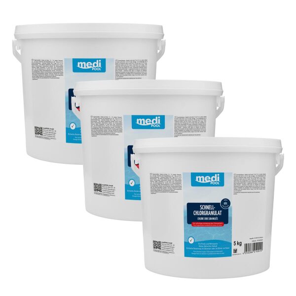 mediPOOL Schnell-ChlorGranulat 3x 5 kg
