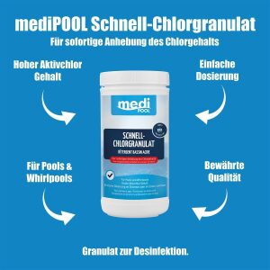 mediPOOL Schnell-ChlorGranulat 8x 1 kg