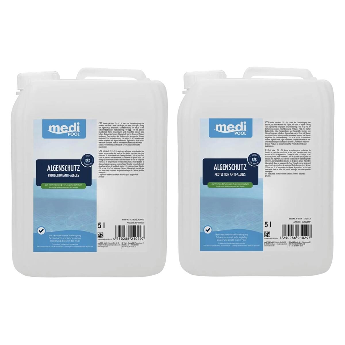 mediPOOL Algenschutz 2x 5 L