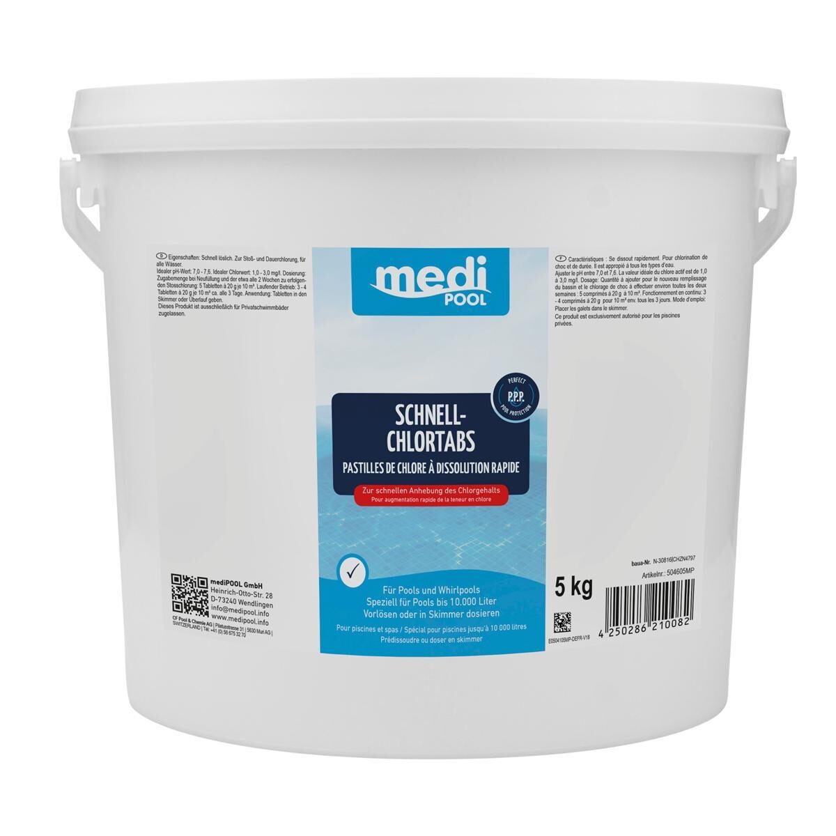 mediPOOL Schnell-ChlorTabs 5 kg