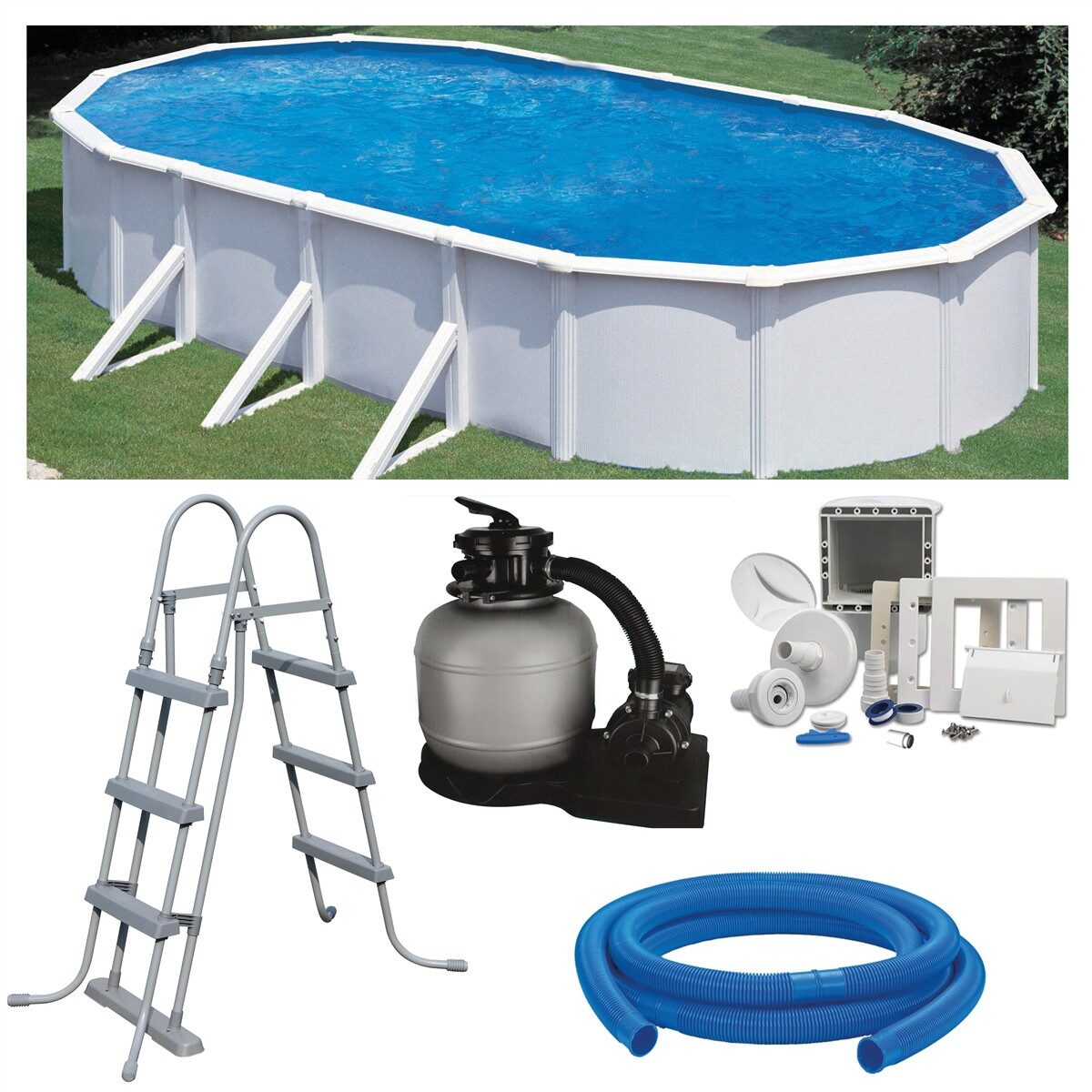 Planet Pool Premium Ovalpool-Set 5,35 x 3,00 x 1,20 m