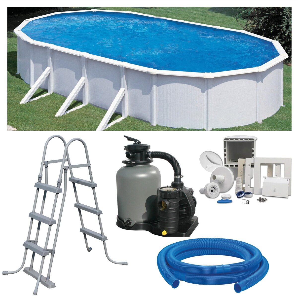 Planet Pool Premium Ovalpool-Set 7,30 x 3,75  x 1,20 m