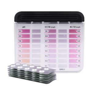 POWERHAUS24 Rapid Tester mit 60 Reagenzien Chlor, Brom...