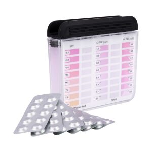 POWERHAUS24 Rapid Tester mit 60 Reagenzien Chlor, Brom...