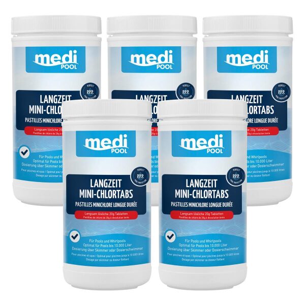 mediPOOL Langzeit MiniChlorTabs 5x 1 kg