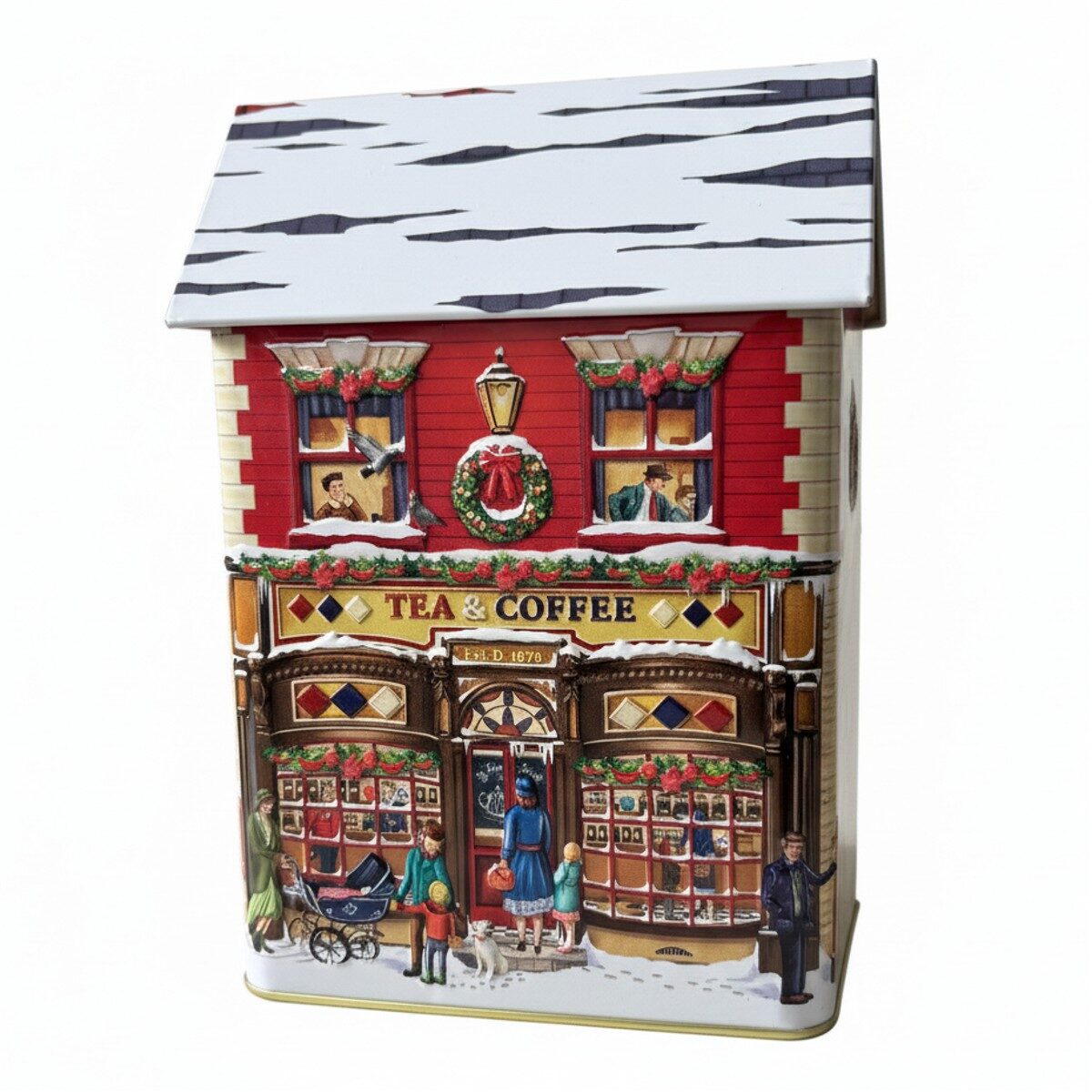 Traditional Coffee & Tea House Blechdose ideal für 