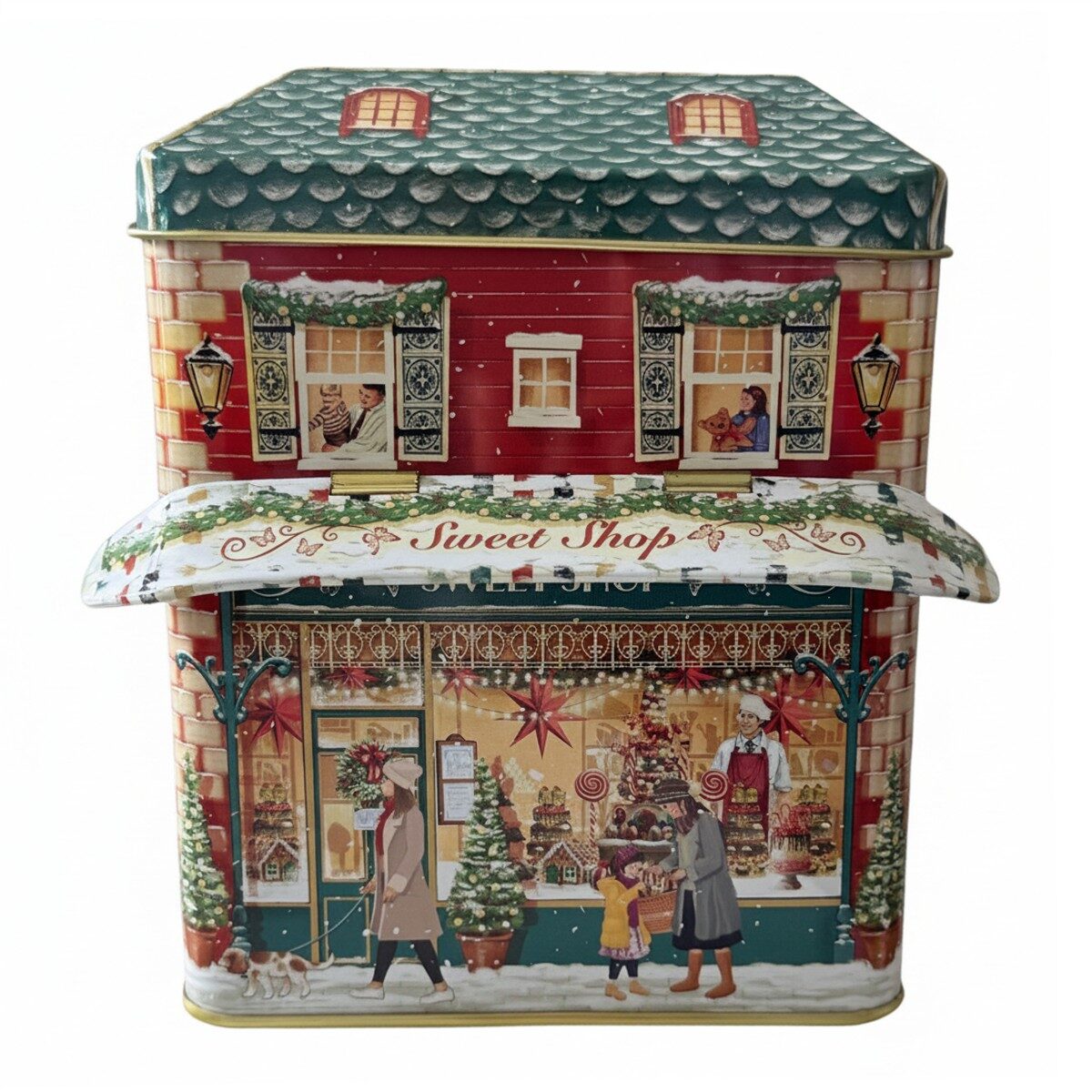 Süssigkeiten-Shop winterliche Blechdose ideal für 