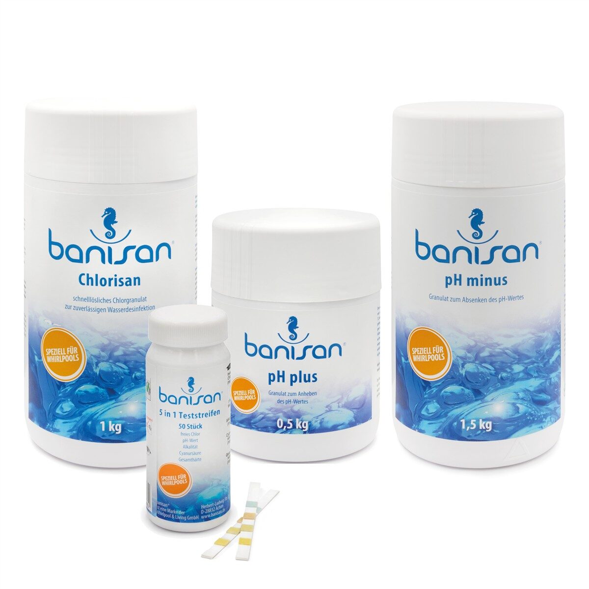 Banisan im Sparset 1x Chlorisan Chlorgranulat 1 kg, 1x pH...