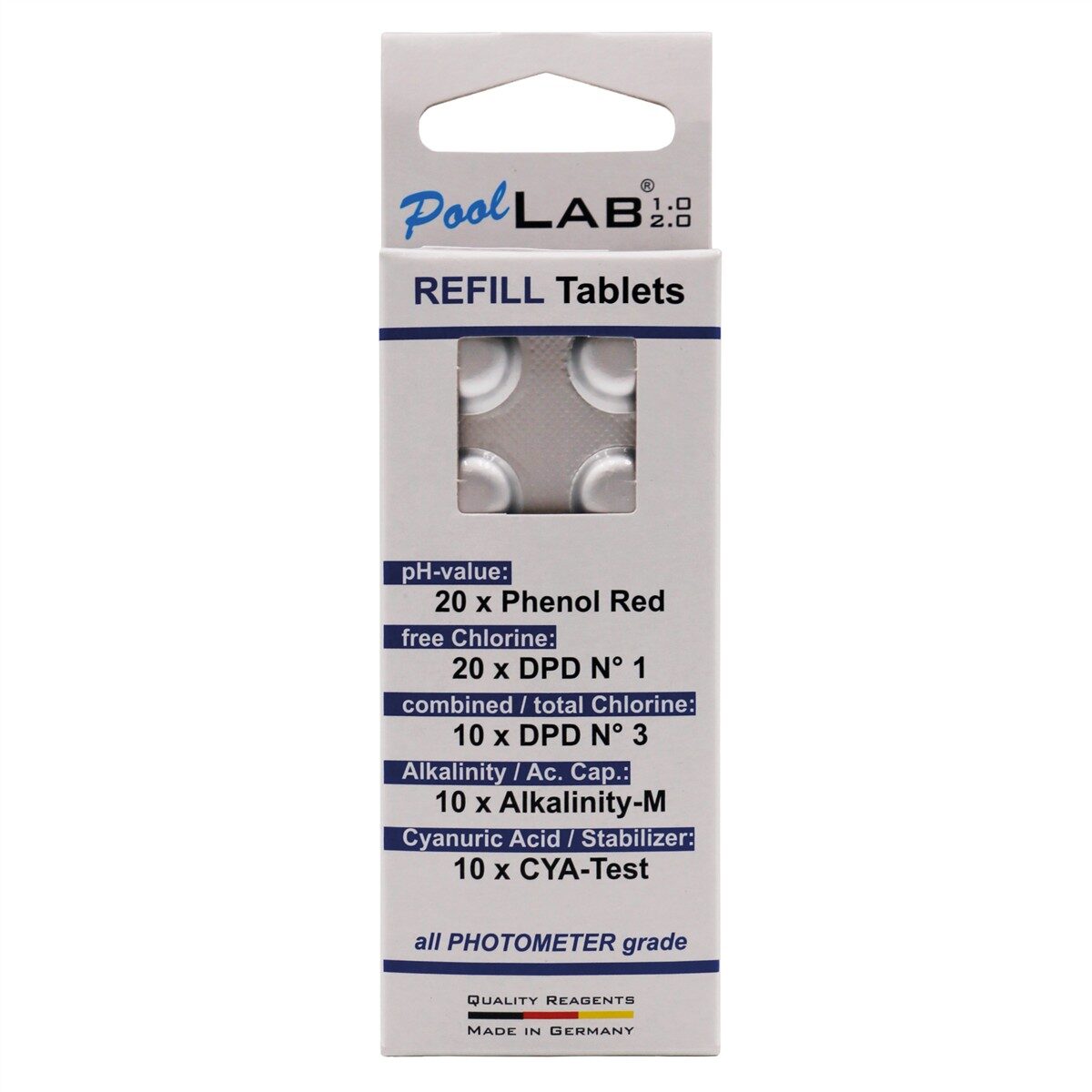 PoolLAB 1 & 2 Refill Pack mit 70 Pho box